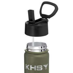 KHS Trinkflasche - Kippverschluss mit Trinkhalm