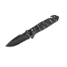 TB Outdoor C.A.C. S200 G10 Textured Black Serrated