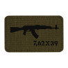 AK47 7,62x39 Patch Laser Cut