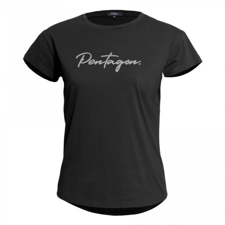 Pentagon Whisper Ladies T-Shirt Calligraphy