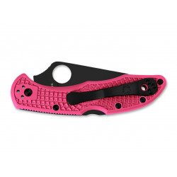 Spyderco Delica Pink Heels Black Blade