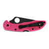 Spyderco Delica Pink Heels Black Blade